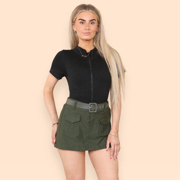 Belted Cargo Skorts