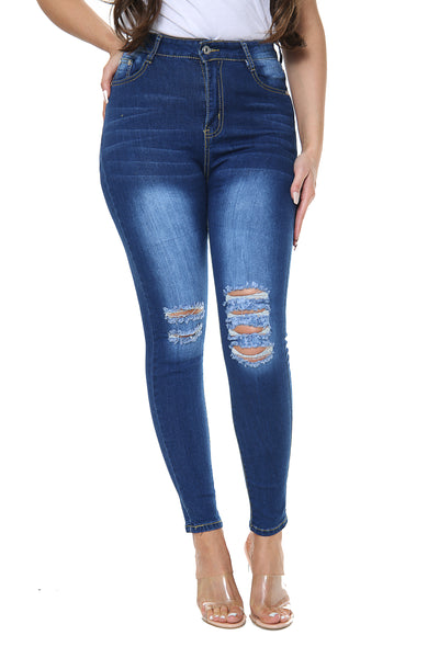 Blue High waisted Jeans