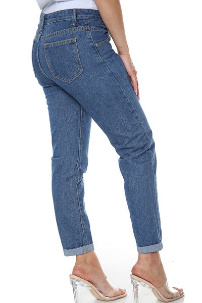 Blue Boyfriend Jeans