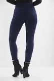 Blue Ladies High Waisted Multi buttons jeans