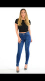 Blue Ladies High waisted jeans