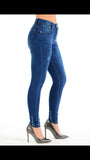 Blue Ladies High waisted jeans