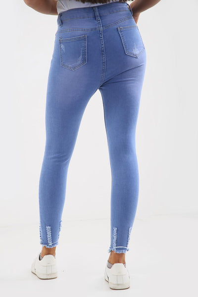 Ladies High waisted light blue Jeans