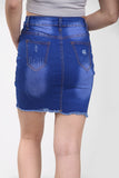 LADIES HIGH WAISTED BUTTON SKIRT