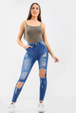 BLUE LADIES Ladies High waisted jeans