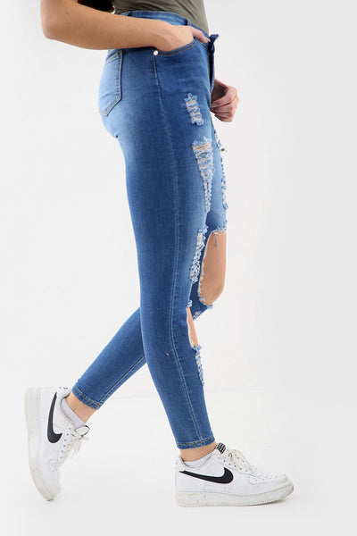 BLUE LADIES Ladies High waisted jeans