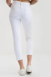 WHITE Ladies High waisted jeans