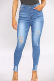 Denim Ripped Skinny Jeans