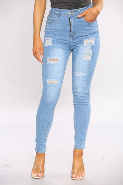 Denim Wash Skinny Jeans