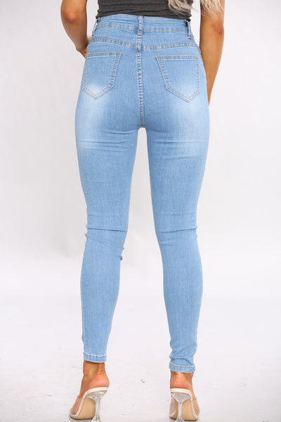 Denim Wash Skinny Jeans