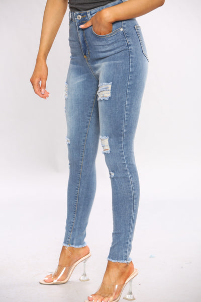 Denim Wash Skinny Jeans