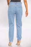 Denim Blue wash Mom Jeans