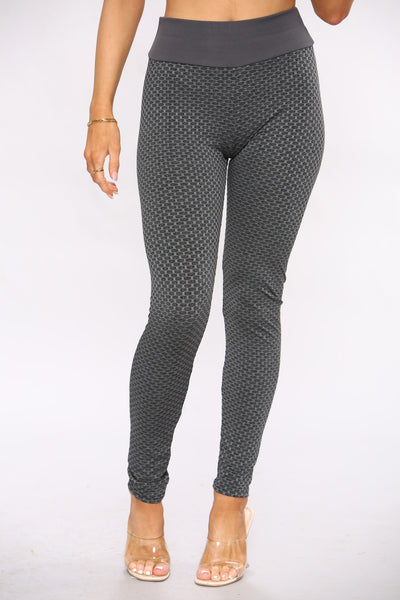 Waffle Push UP Sports Leggings