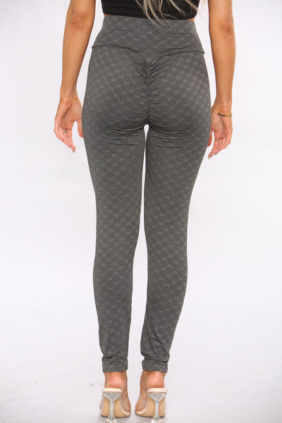 Waffle Push UP Sports Leggings