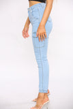 Light Blue Cargo Denim Jeans